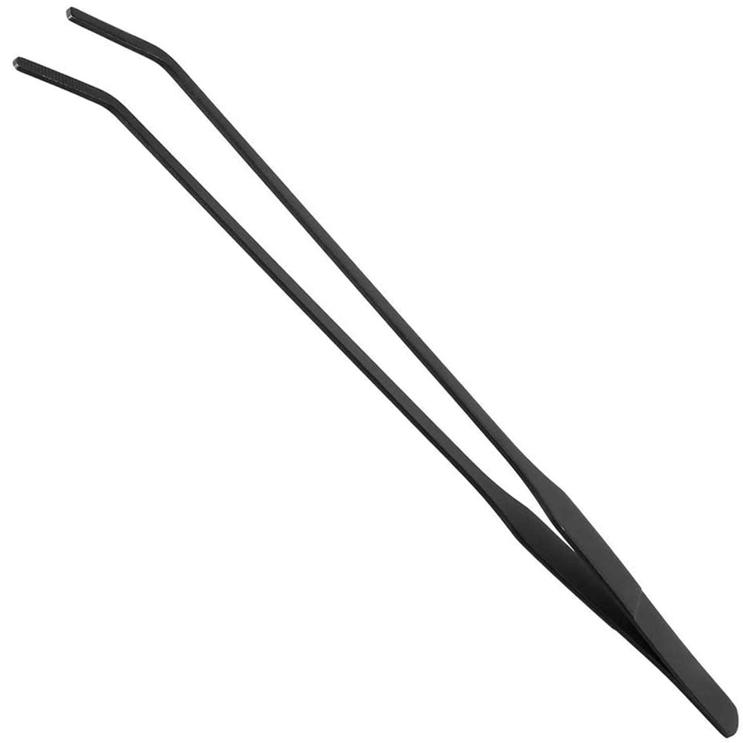 EvaGO Curved Aquarium Tweezers – 15-Inch Stainless Steel Feeding Tongs