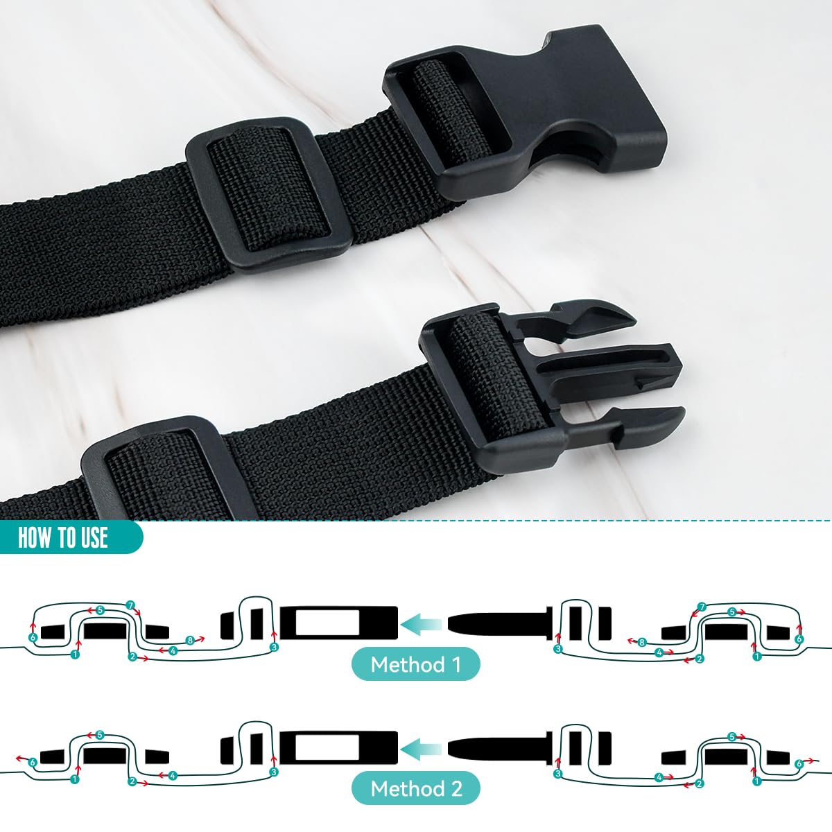 Premium 1-Inch Plastic Buckles – Durable DIY & Outdoor Gear Accessories
