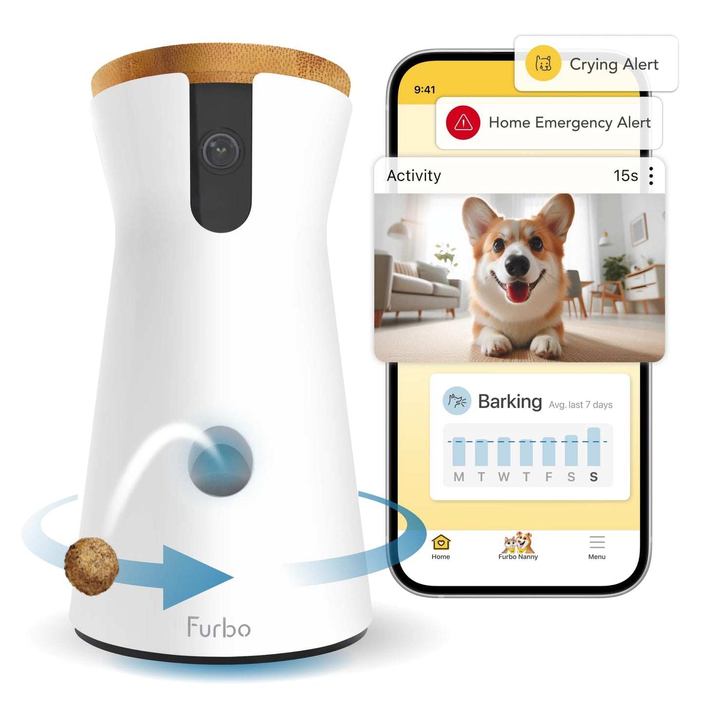 Furbo 360° Dog Camera – Premium Pet Safety & Engagement