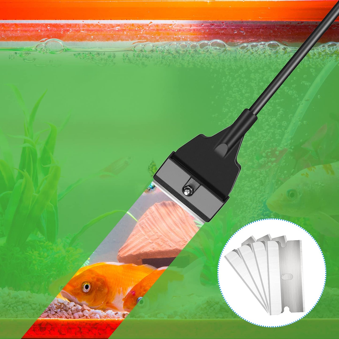 Aquarium Scraper with Extendable Handle β Clean Tanks with Ease