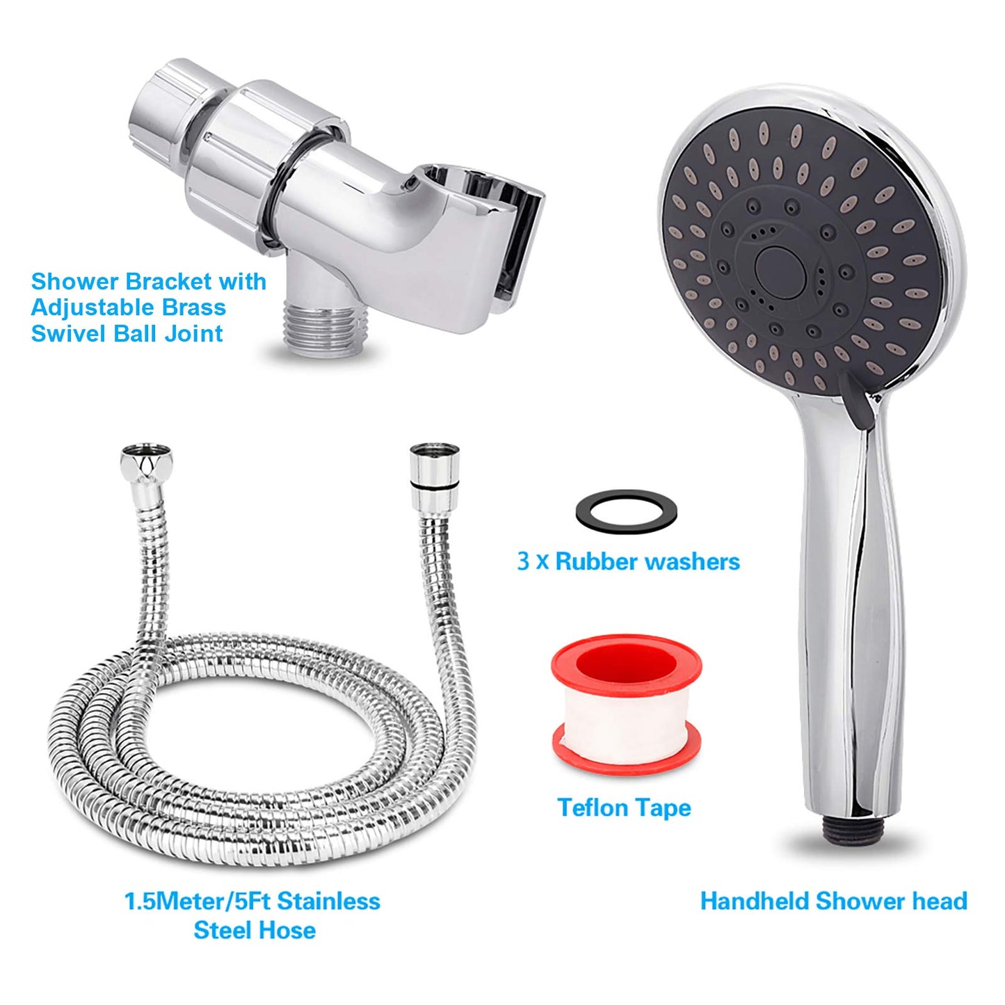 High-Pressure Handheld Shower Head – Perfect for Your Pet's Bathing Needs