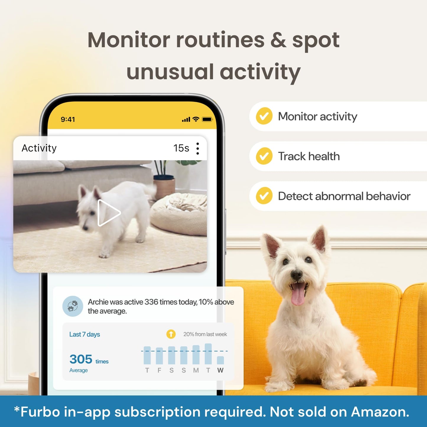 Furbo 360° Dog Camera – Premium Pet Safety & Engagement