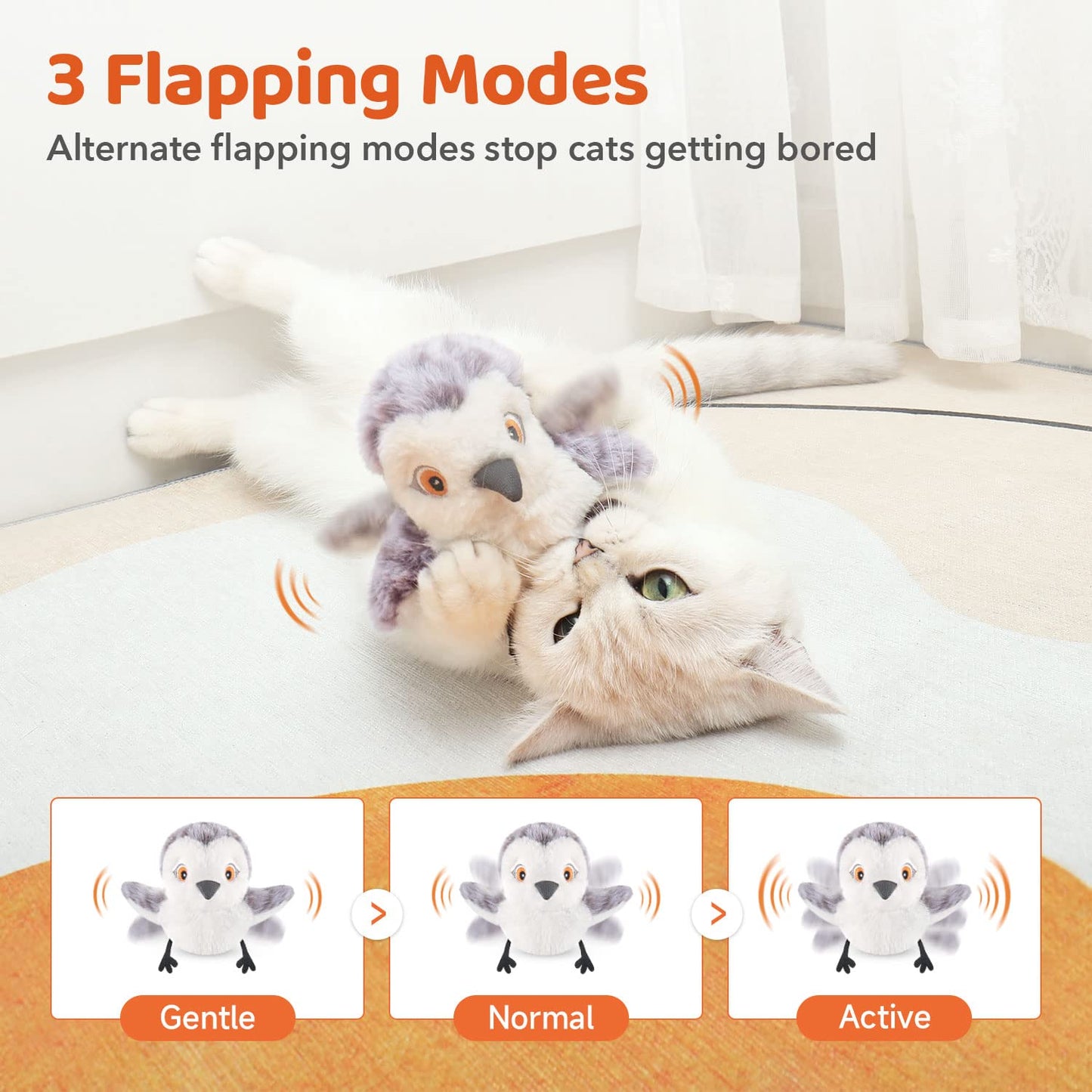 Potaroma Chirping Sandpiper Cat Toy – Interactive Fun for Your Feline
