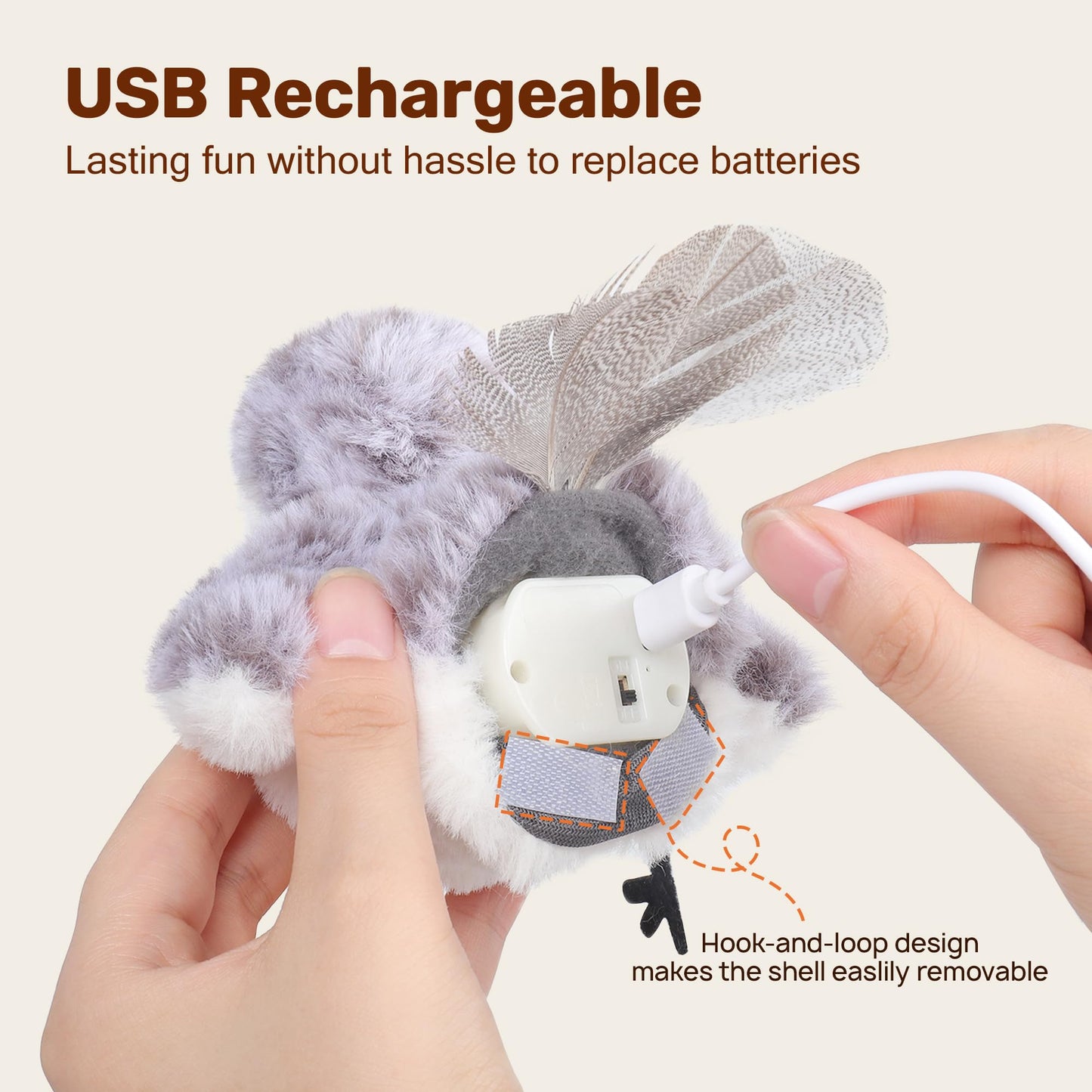 Potaroma Chirping Sandpiper Cat Toy – Interactive Fun for Your Feline