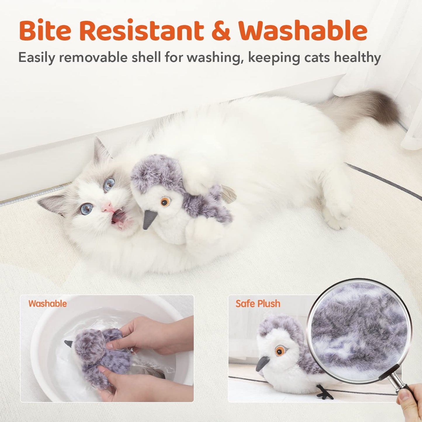 Potaroma Chirping Sandpiper Cat Toy – Interactive Fun for Your Feline