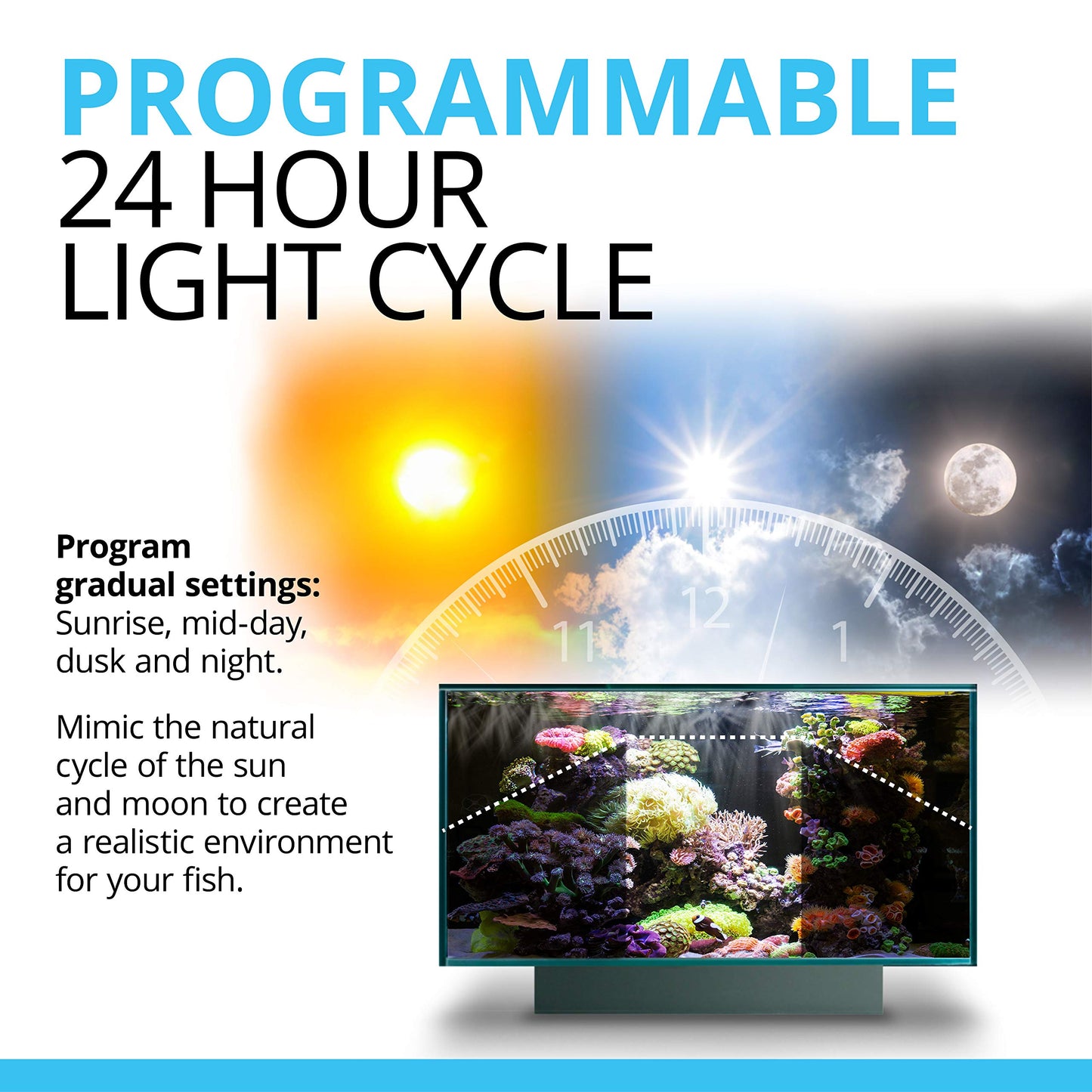 Fluval Marine & Reef Full Spectrum LED Light – Supports Coral Growth
