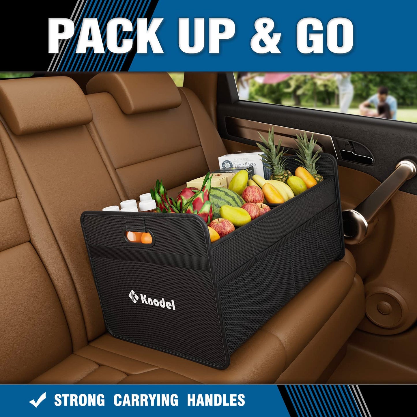 K KNODEL Premium Car Trunk Organizer โ Keep Your Vehicle Tidy