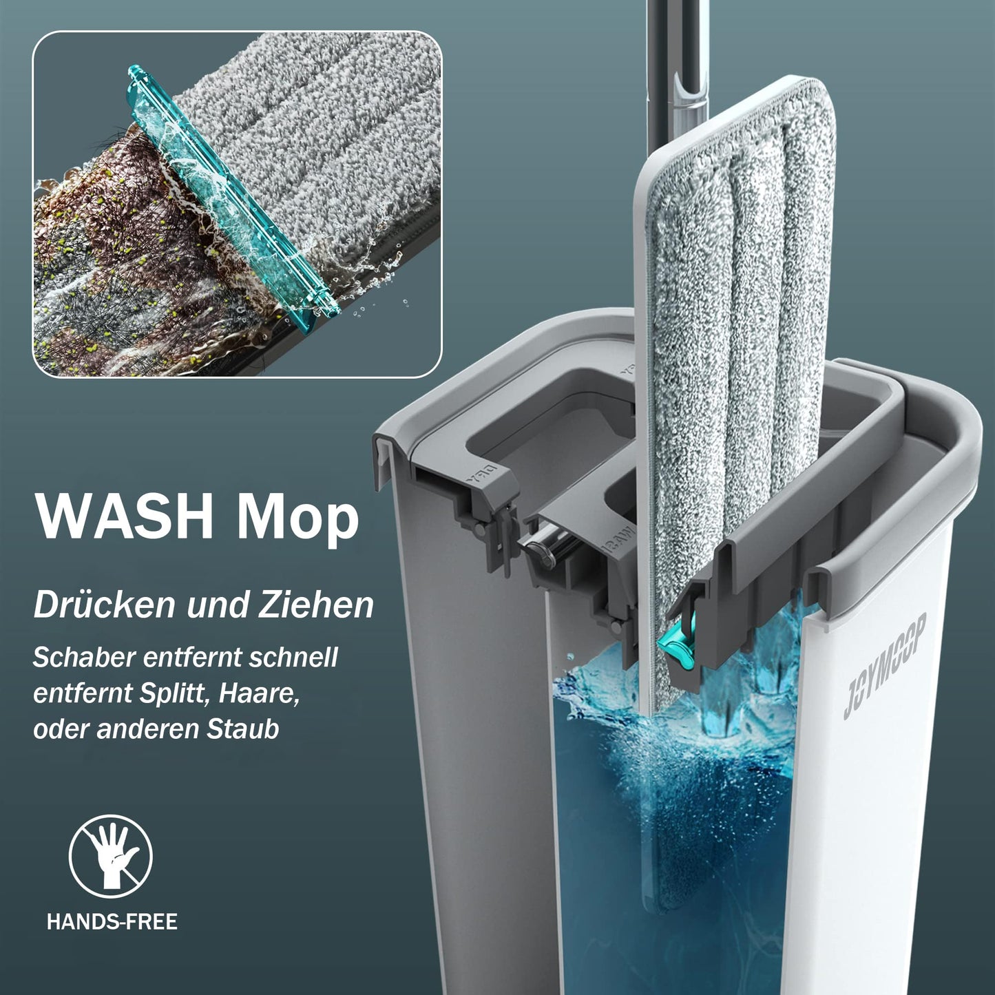 JOYMOOP Wet & Dry Flat Mop System โ Ultimate Cleaning Made Easy