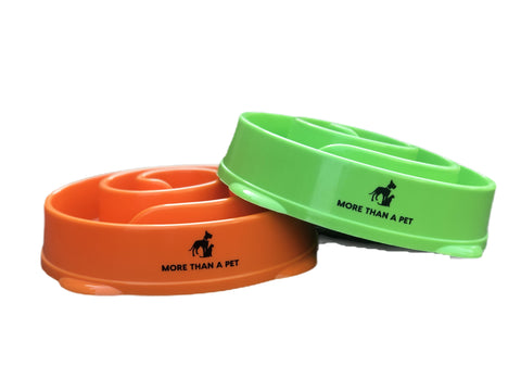 🐾 THE BEST WAY TO PROMOTE A FUN & HEALTHY LIVING LIFESTYLE FOR YOUR CANINE 🐾 More Than A Pet Slow Feeding Dog Bowl is the best option to help promote a healthy diet. Our Slow Feeding Dog Bowl will naturally help improve your canines’ digestion system by allowing your canine to eat slower, giving them the opportunity to digest all the food so the body absorbs most of the nutrients provided. This is a great option for any small, medium, or large dog.