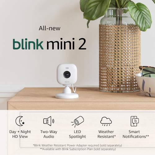 Blink Mini 2 Smart Security Camera – Keep an Eye on Your Home and Pets