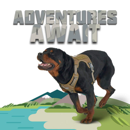 AUROTH Tactical No-Pull Dog Harness – Adjustable & Heavy-Duty