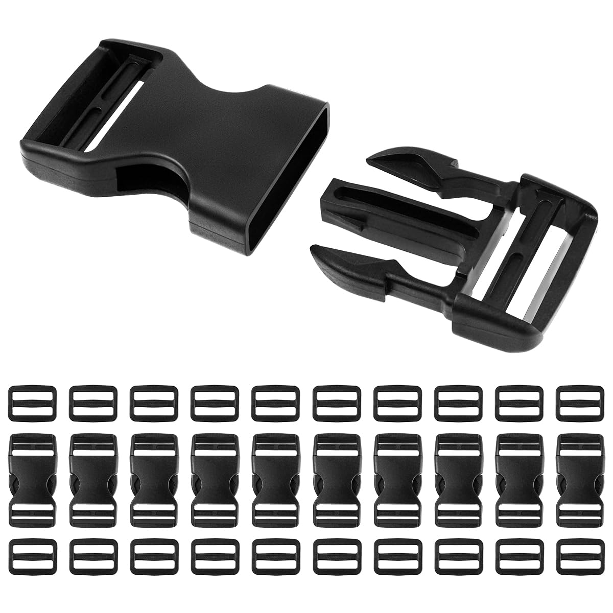 Premium 1-Inch Plastic Buckles – Durable DIY & Outdoor Gear Accessories