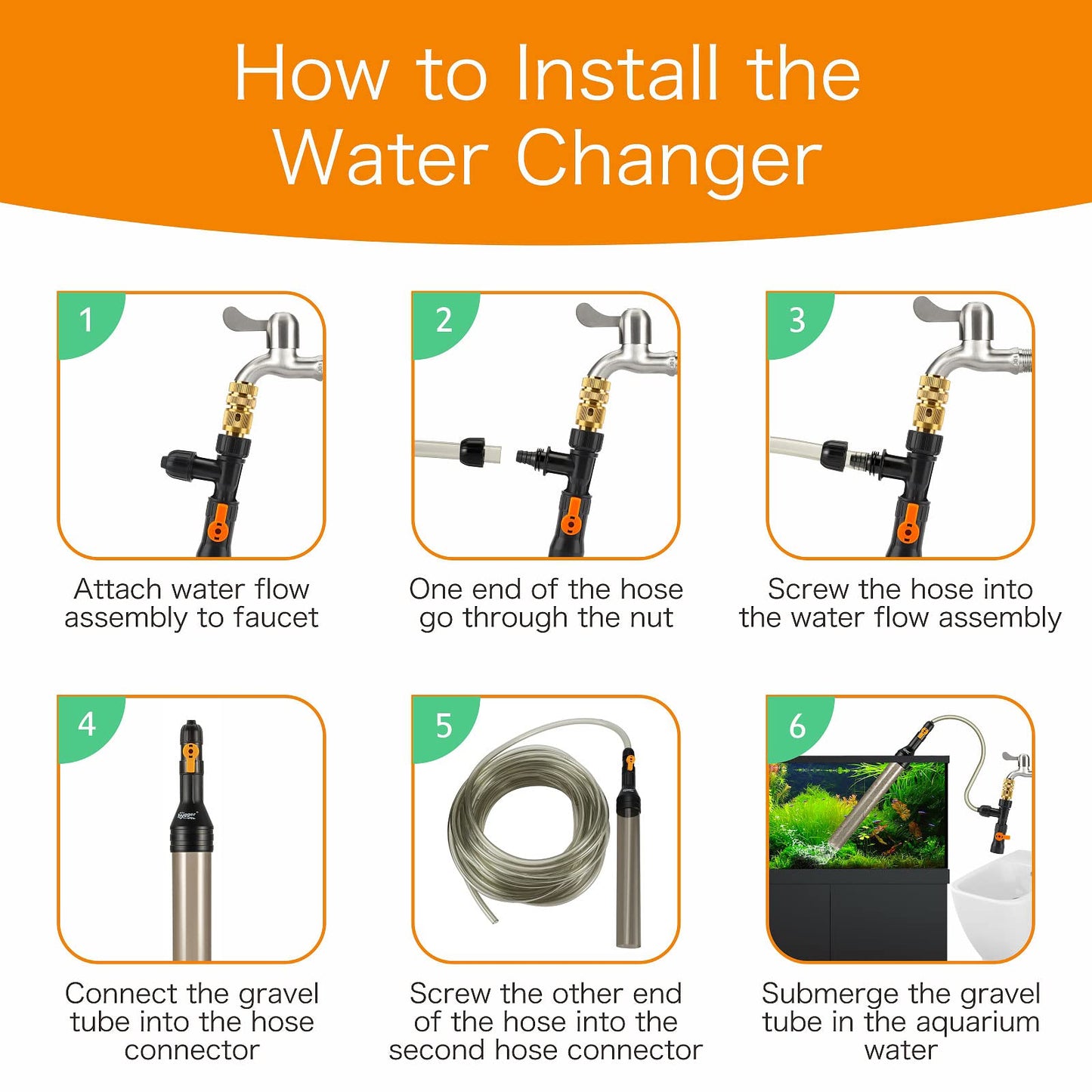 Hygger Semi-Automatic Water Changer – Simplify Aquarium Maintenance