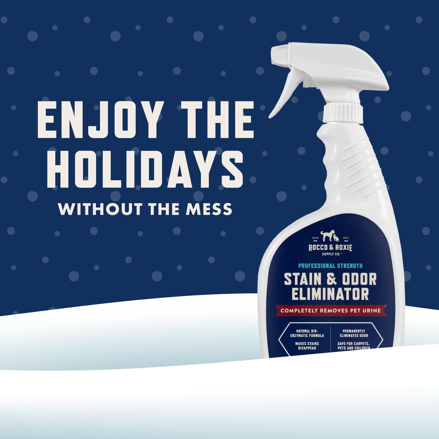 Rocco & Roxie Enzyme-Powered Stain & Odor Eliminator – Pet-Safe Cleaning Solution
