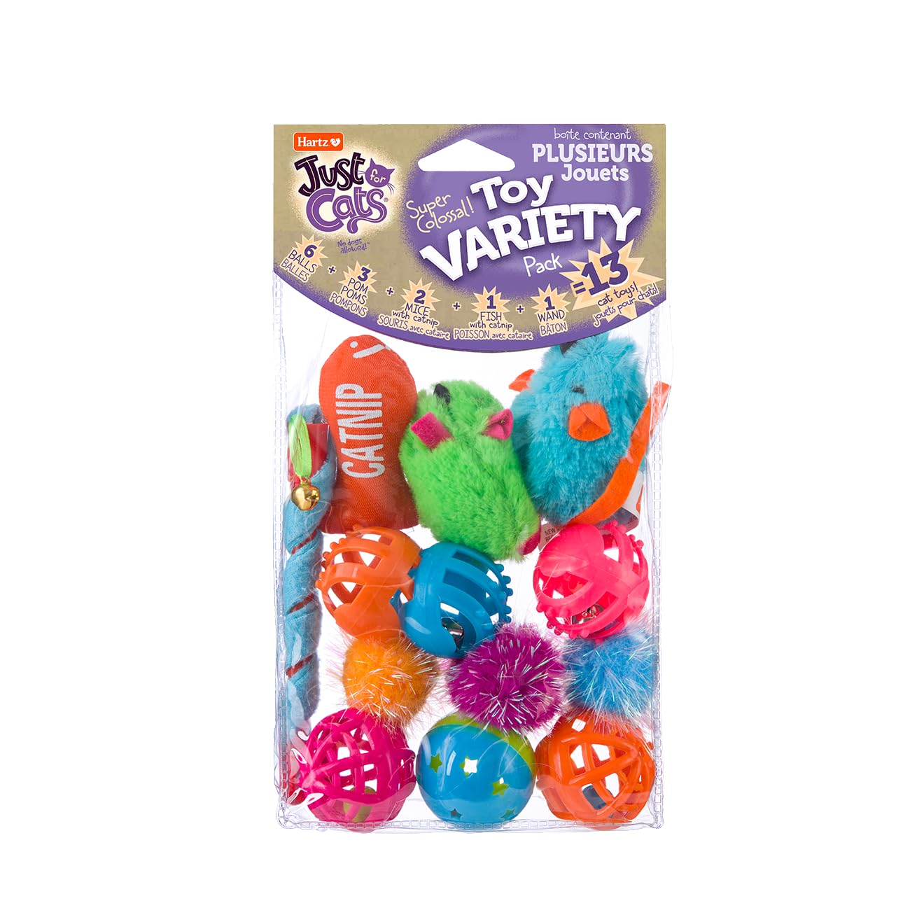 Hartz Cat Toy Variety Pack – 13 Engaging Toys for Endless Playtime Fun