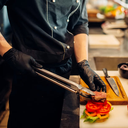 Schneider Black Disposable Vinyl Gloves – Perfect for Meal Prep & Pet Care