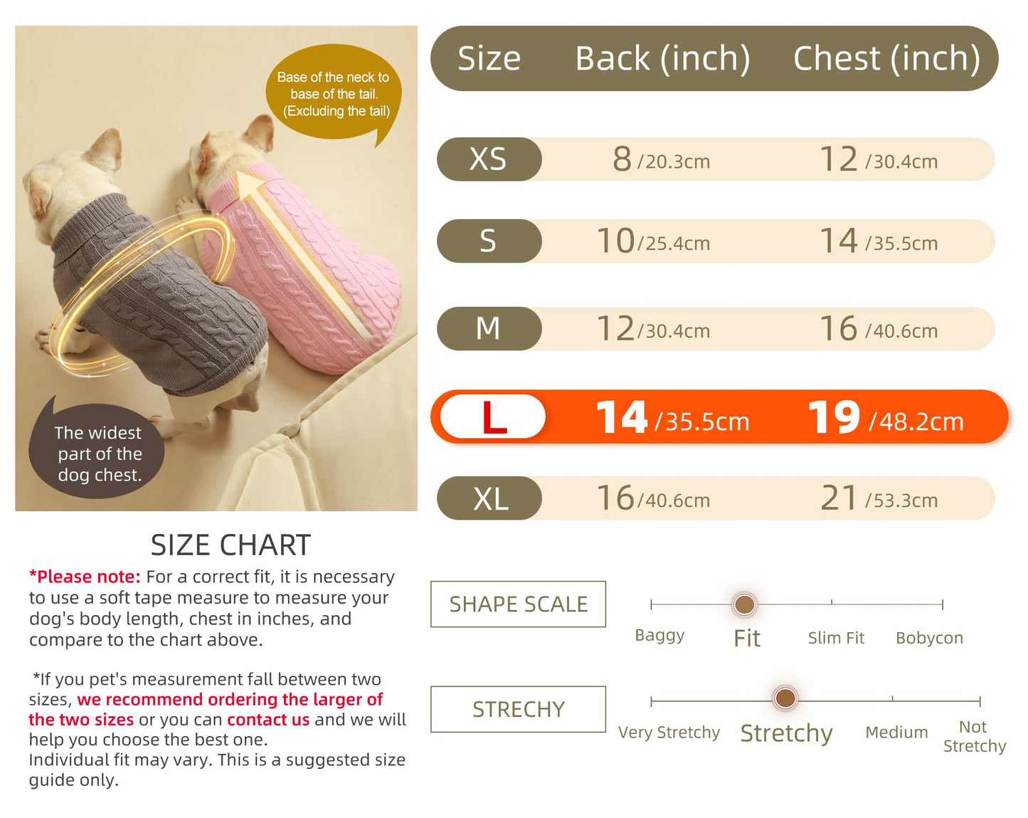Roseelk Dog Thermal Knit Coat – Warmth & Comfort for Winter