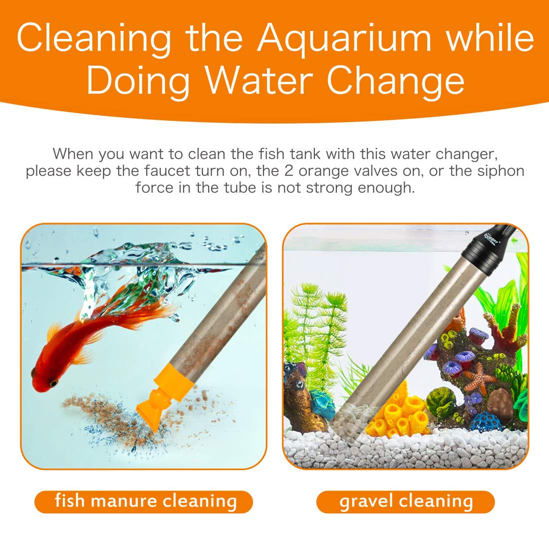 Hygger Semi-Automatic Water Changer – Simplify Aquarium Maintenance