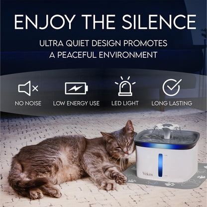 Veken Pet Fountain – Award-Winning Hydration Solution for Pets