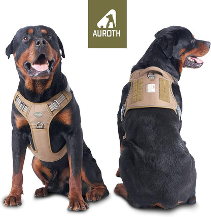 AUROTH Tactical No-Pull Dog Harness – Adjustable & Heavy-Duty