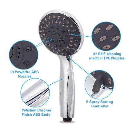 High-Pressure Handheld Shower Head – Perfect for Your Pet's Bathing Needs