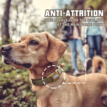 AUROTH Durable Reflective Dog Collar – Adjustable & Tangle-Free Comfort