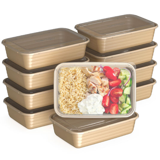 Bentgo Gold Meal Prep Containers – 20-Piece BPA-Free Reusable Set