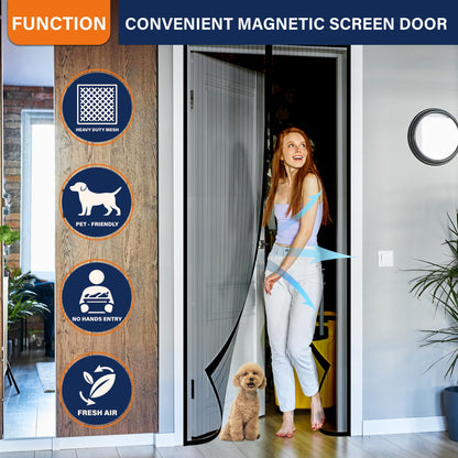 Mdavo Magnetic Screen Door – Fresh Air In, Bugs Out