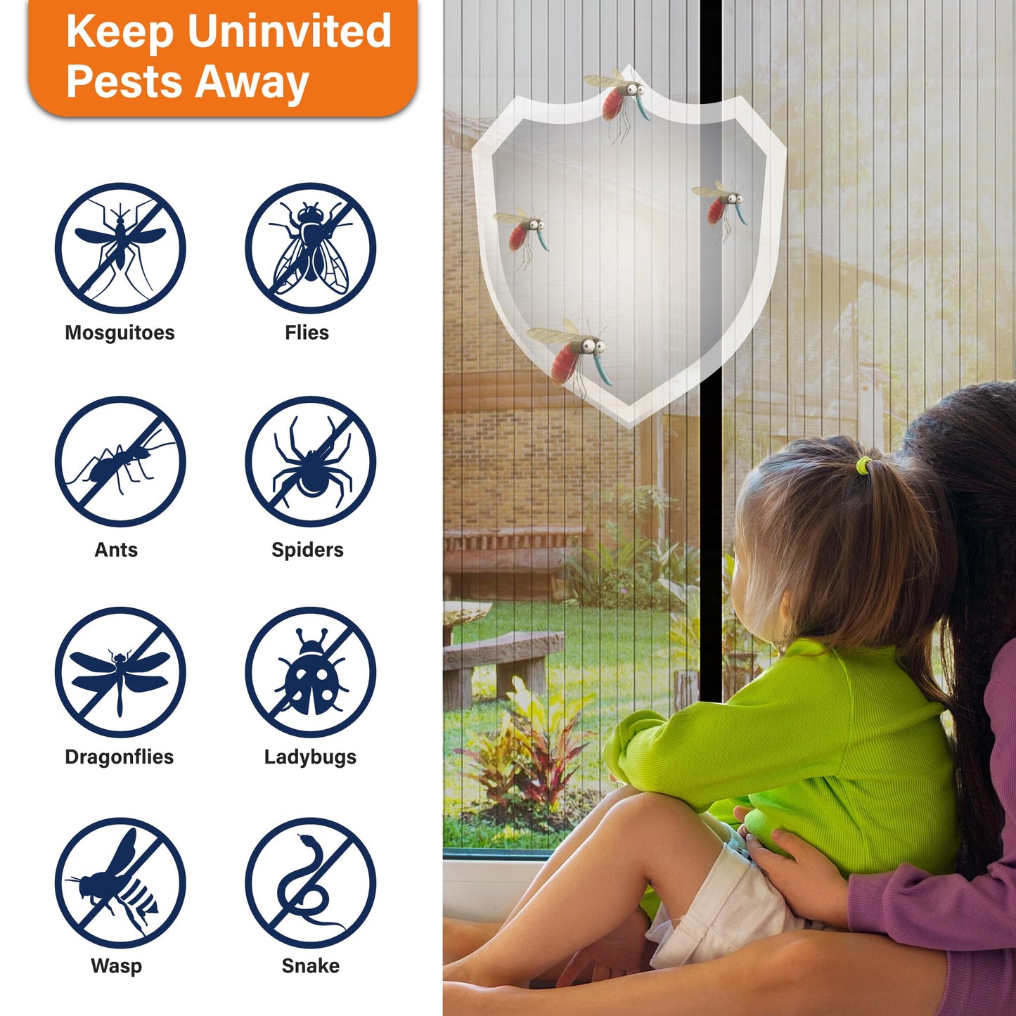 Mdavo Magnetic Screen Door – Fresh Air In, Bugs Out