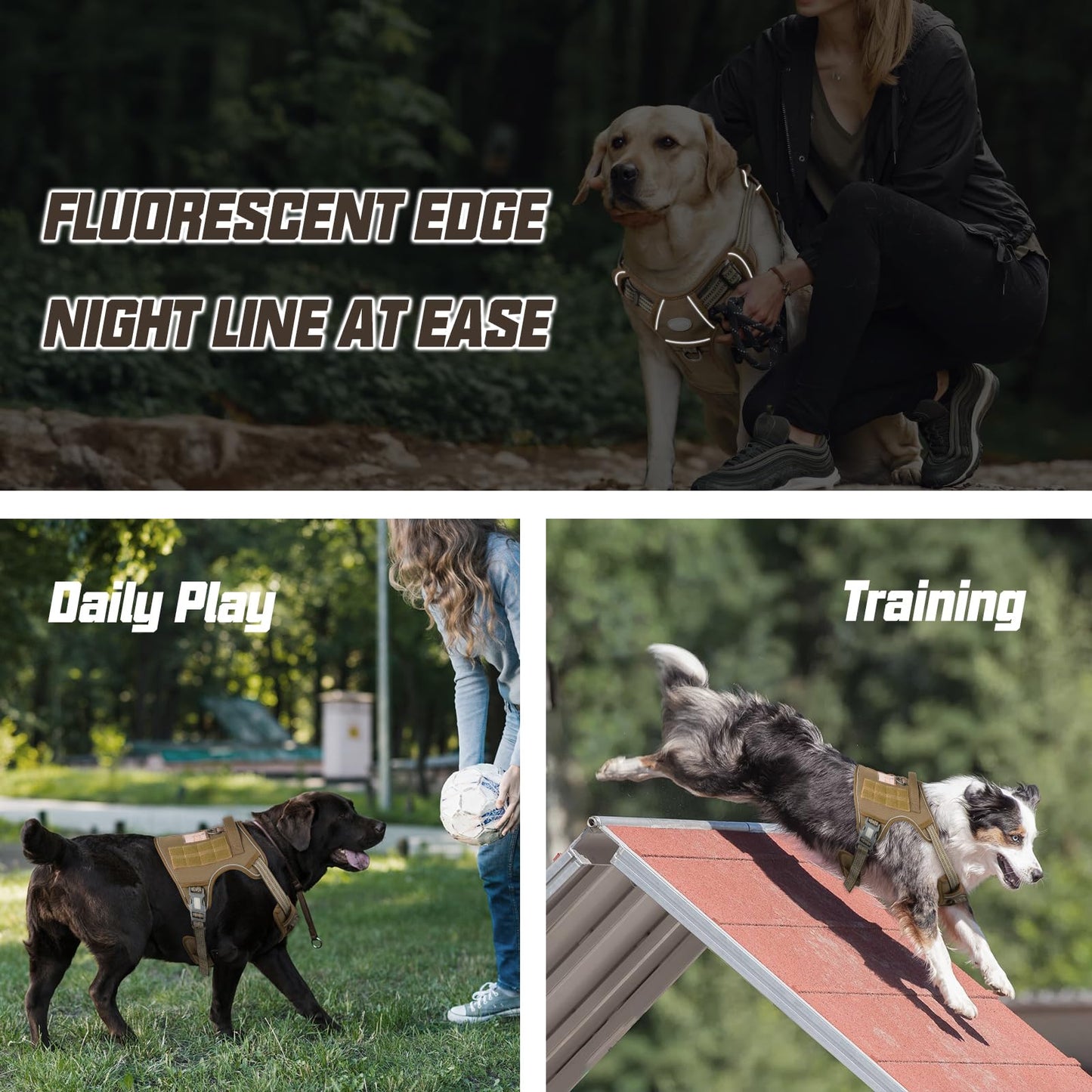 AUROTH Tactical No-Pull Dog Harness – Adjustable & Heavy-Duty