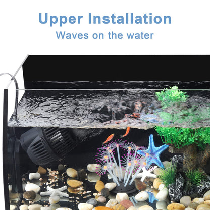 Hygger 360° Aquarium Wave Maker Pump - Quiet, Powerful Water Circulation