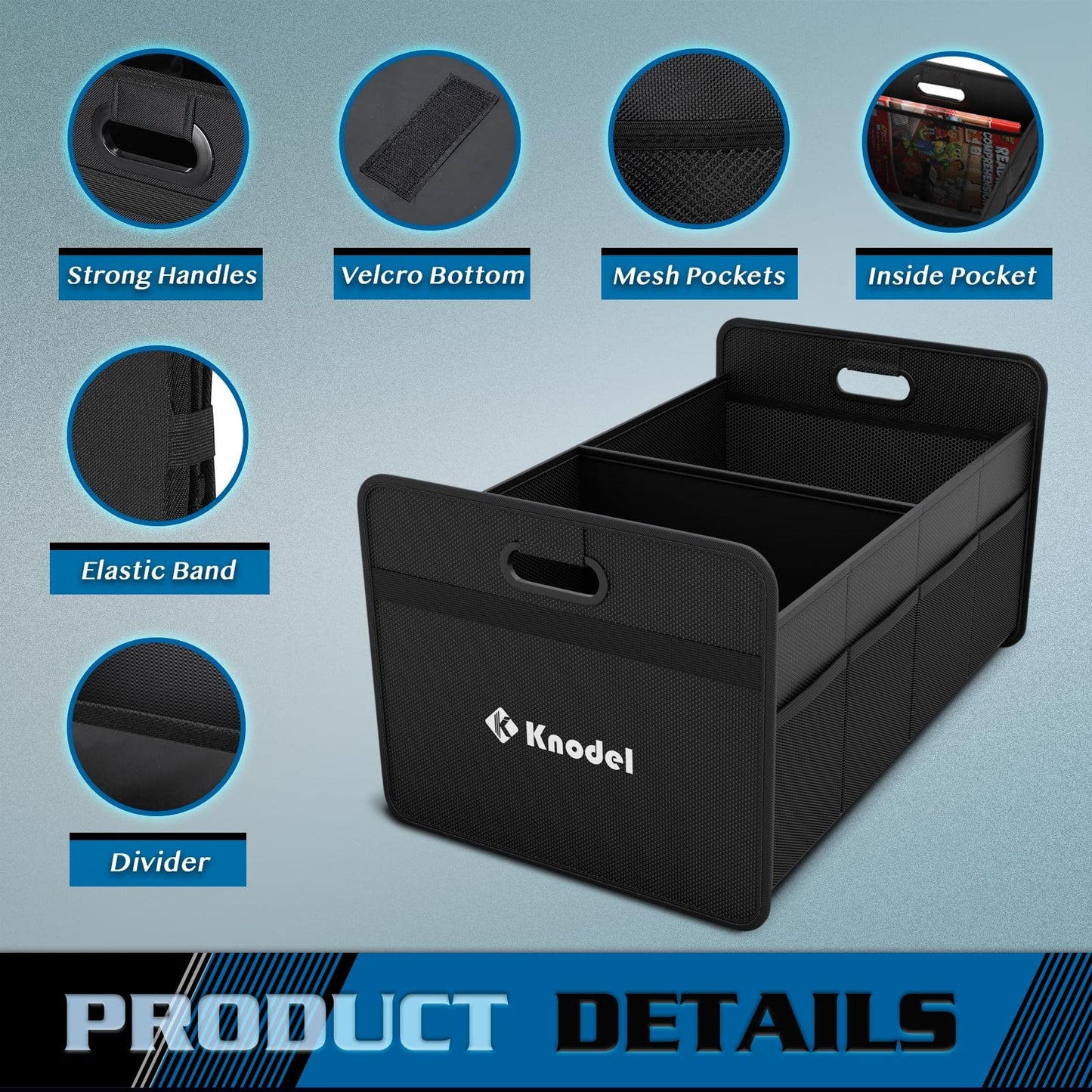 K KNODEL Premium Car Trunk Organizer – Keep Your Vehicle Tidy