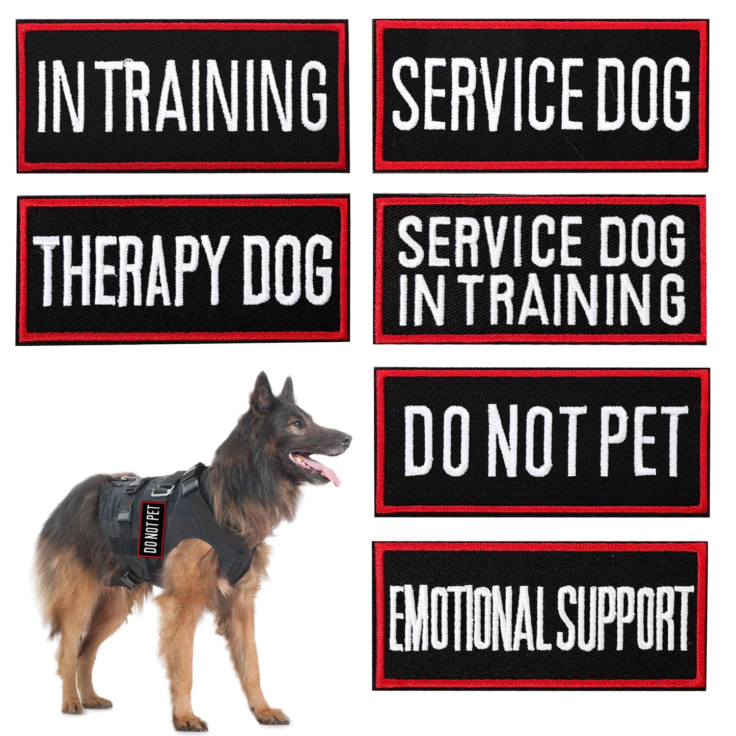 Pistha Tactical Dog Harness Patches – Customizable & Durable