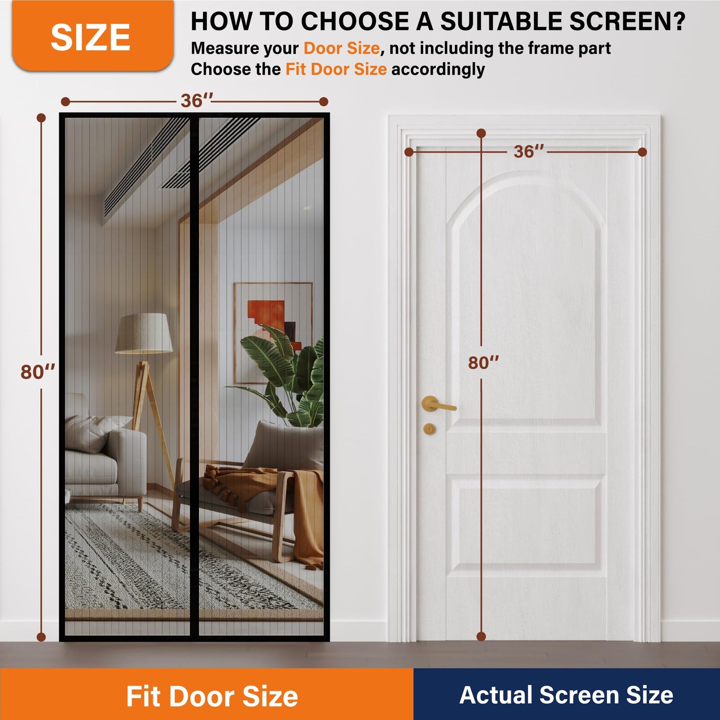 Mdavo Magnetic Screen Door – Fresh Air In, Bugs Out